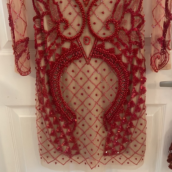 Beaded Nude with red beading . Size 1 GlamourHandmade in Madison - Picture 5 of 9